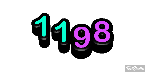 1198 Text effect