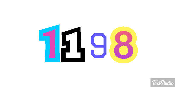 1198 Text effect