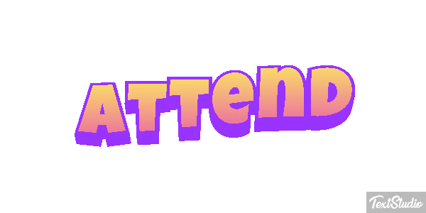 Attend Text effect