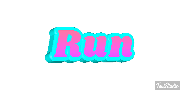 Run テキスト効果
