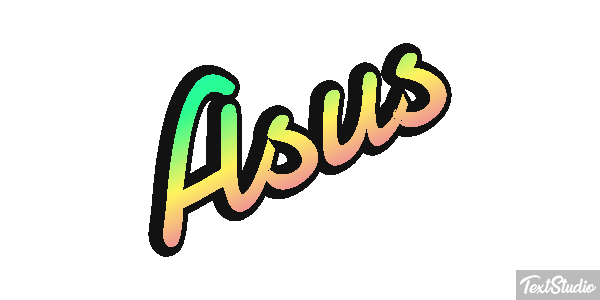 Asus Text effect