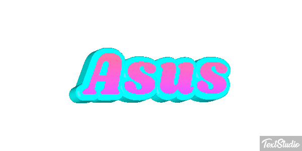Asus Text effect