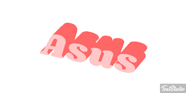 Asus Text effect