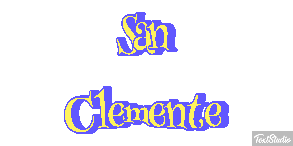 San Clemente Tekst effect