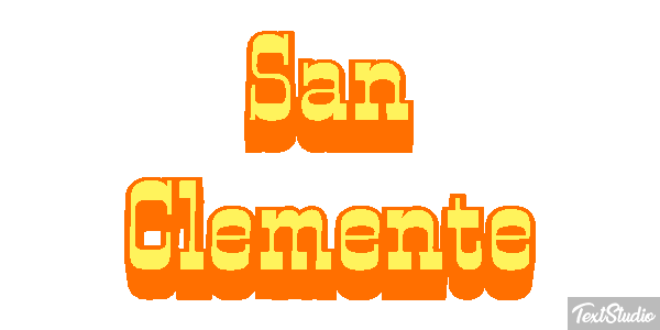 San Clemente Tekst effect