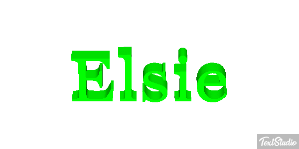Elsie Texteffekt
