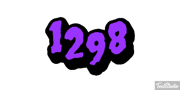 1298 Text effect
