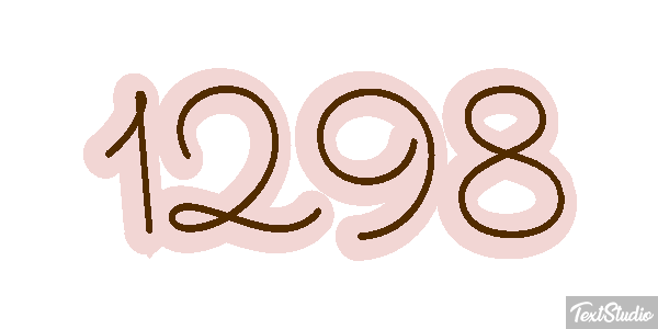 1298 Text effect