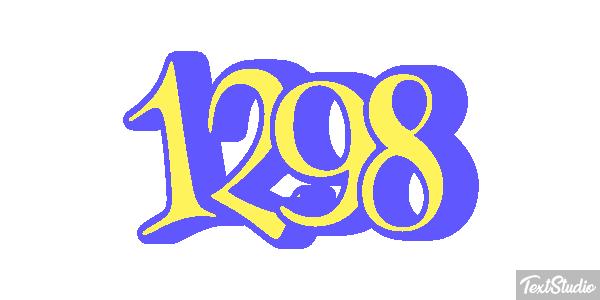 1298 Text effect