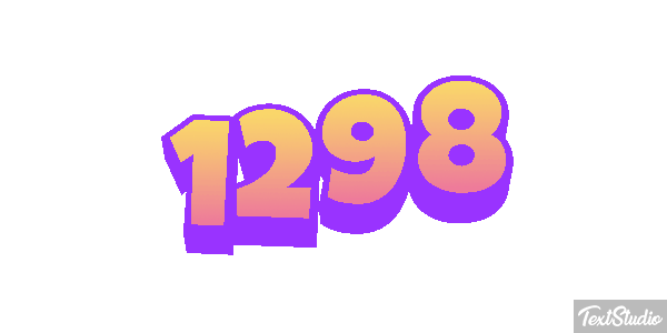 1298 Text effect