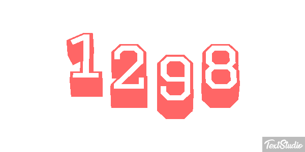 1298 Text effect