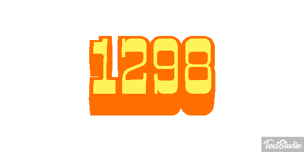 1298 Text effect