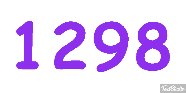1298 Text effect