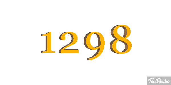 1298 Text effect