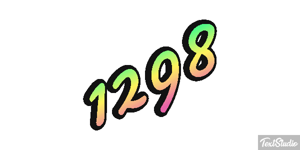 1298 Text effect