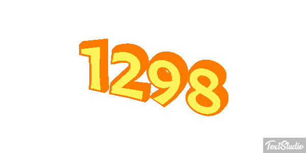 1298 Text effect
