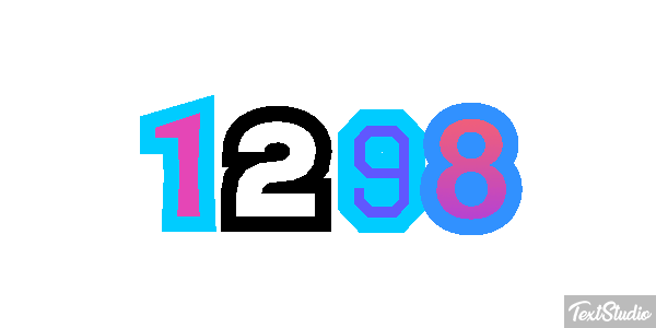 1298 Text effect
