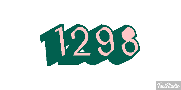 1298 Text effect