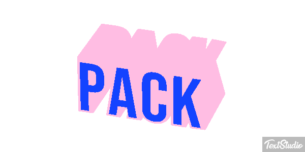 Pack Texteffekt