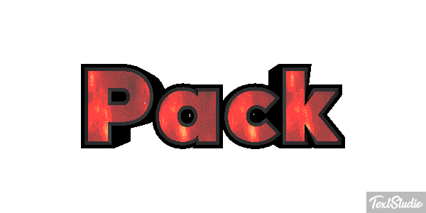 Pack Texteffekt