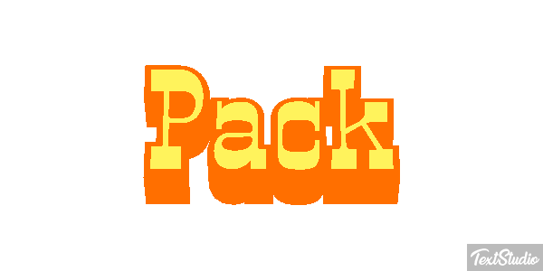 Pack Texteffekt