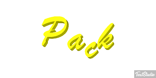 Pack Texteffekt