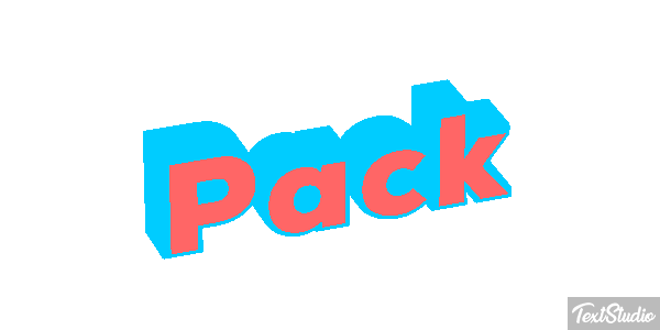 Pack Texteffekt