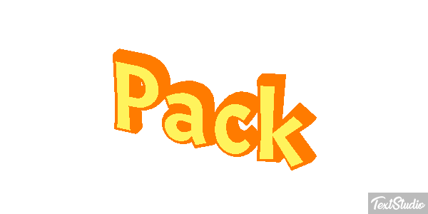 Pack Texteffekt
