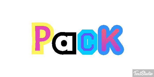 Pack Texteffekt