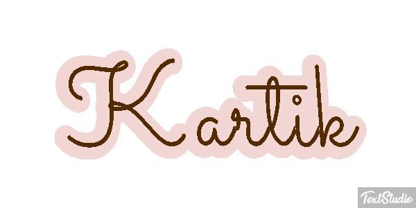 Kartik Text effect