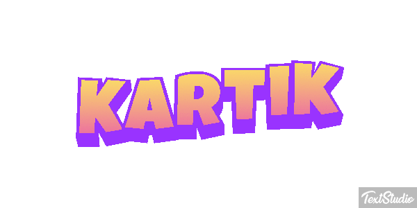 Kartik Text effect