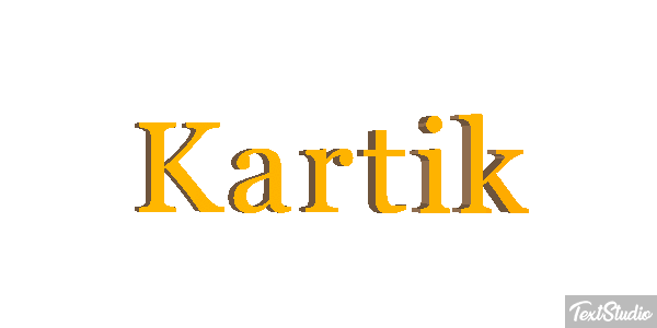 Kartik Text effect
