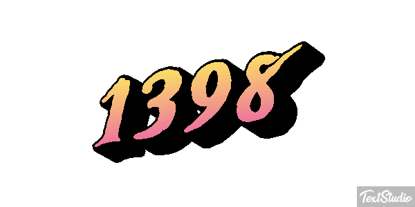 1398 Text effect