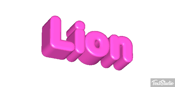 Lion Текстовый эффект