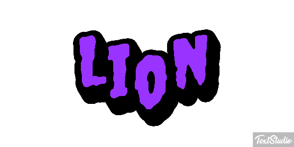Lion Текстовый эффект