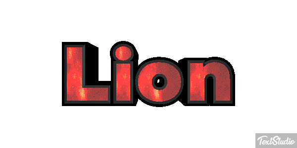 Lion Текстовый эффект