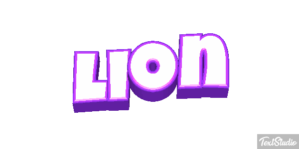 Lion Текстовый эффект