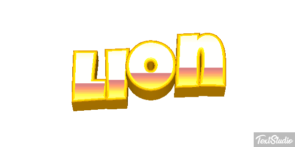 Lion Текстовый эффект