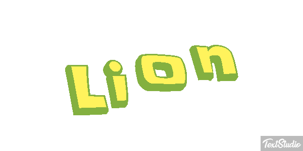 Lion Текстовый эффект