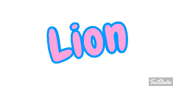 Lion Текстовый эффект