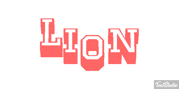 Lion Текстовый эффект