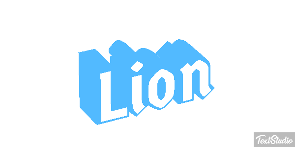 Lion Текстовый эффект