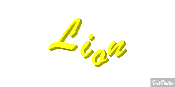 Lion Текстовый эффект