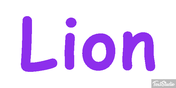 Lion Текстовый эффект