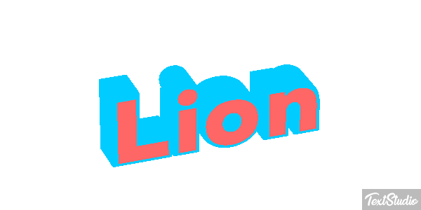 Lion Текстовый эффект