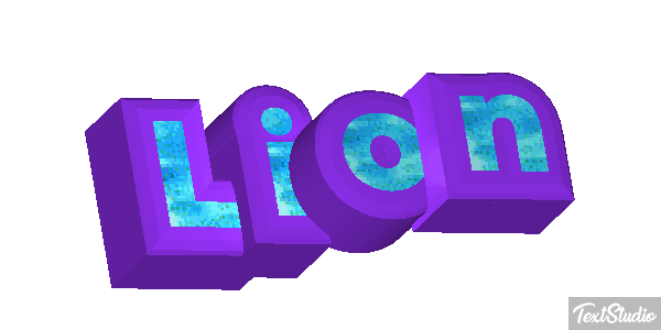 Lion Текстовый эффект