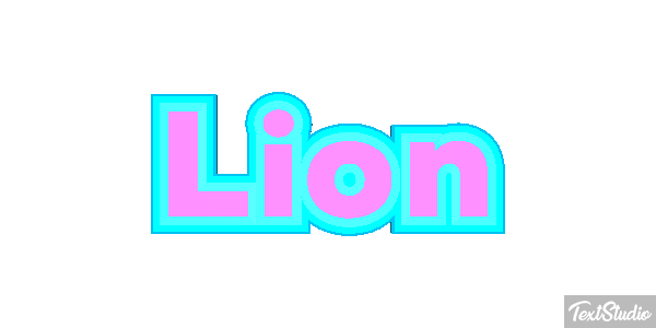 Lion Текстовый эффект