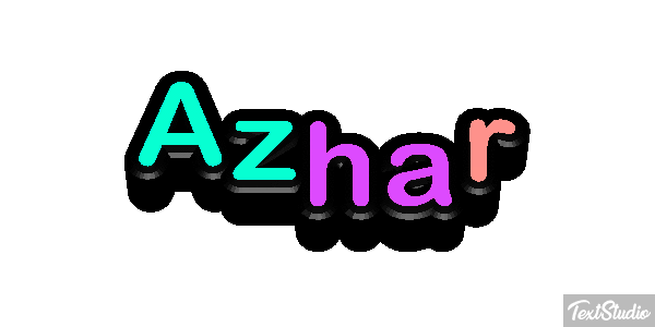 Azhar Text effect