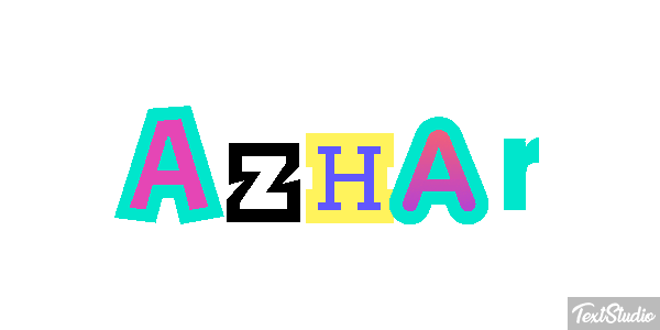 Azhar Text effect