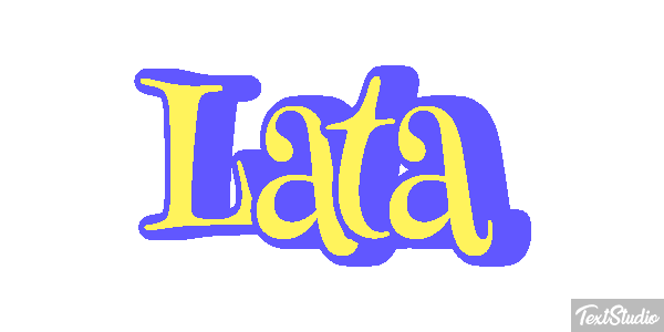 Lata Efeito do texto